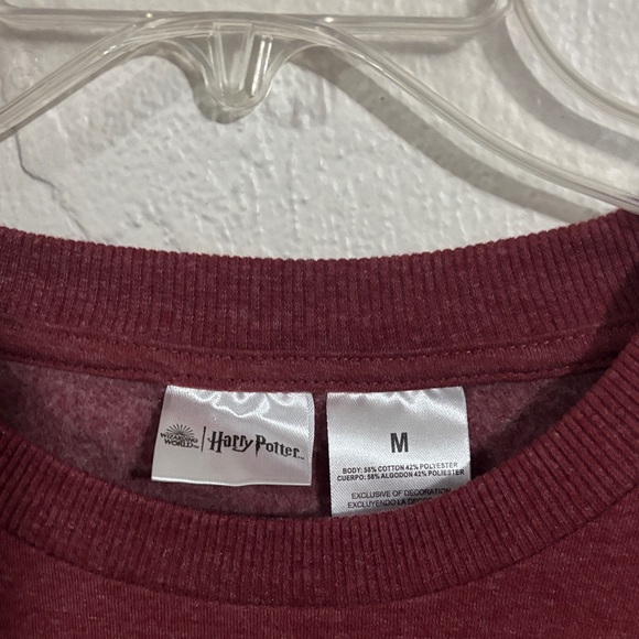 Wizarding World Harry Potter Hogwarts Maroon Sweatshirt Size M - Picture 3 of 7